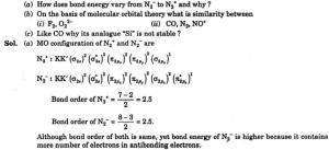 1 How does bond energy vary from N2- to N2+