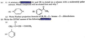 1 Mixture of compounds A and B eluted on a column