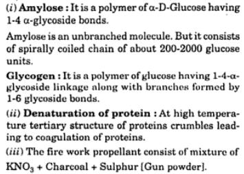 4 Amylose Glycogen denaturation of Protein